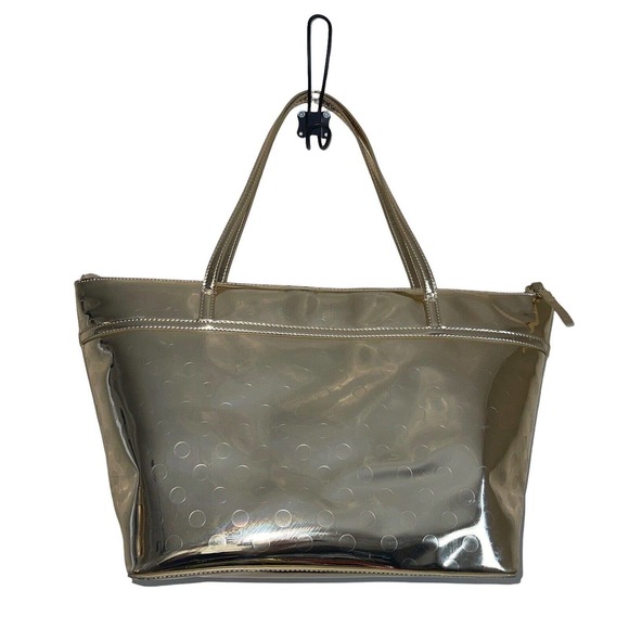 Kate Spade Camellia Street Sophie Polka Dot Embossed Gold Tote Bag Purse Handbag - Picture 4 of 8